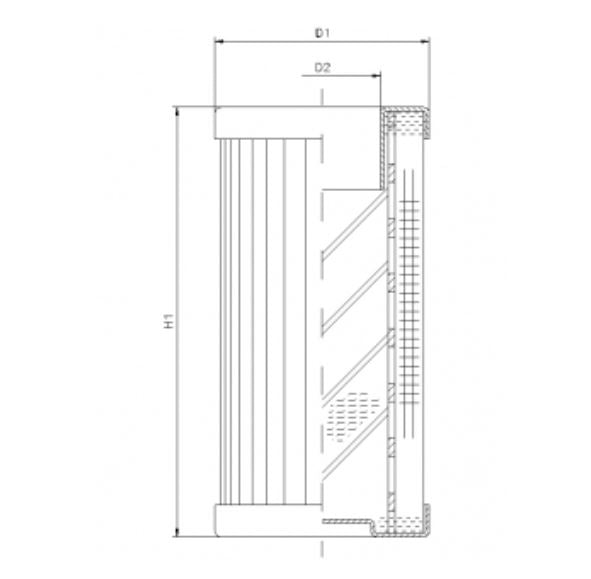 DMD0005B300B hydraulic filter element