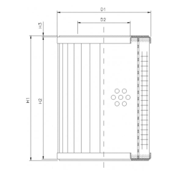 DMD146B25B hydraulic filter element