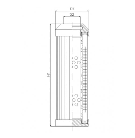 DMD149W60B hydraulic filter element