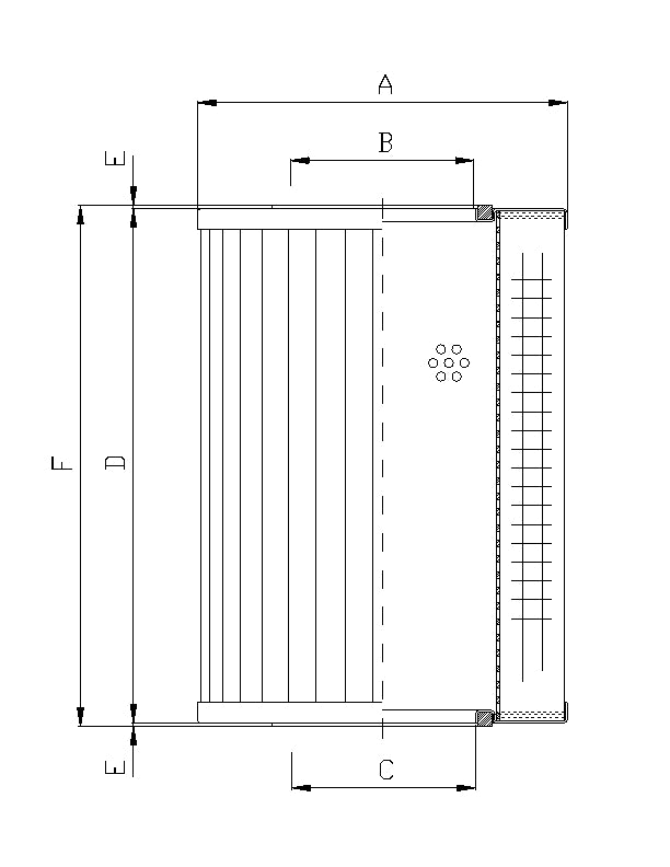 DMD218K10B Filter element for pressure filter