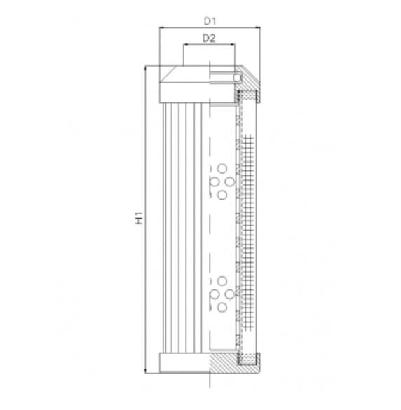 DMD243B100B hydraulic filter element