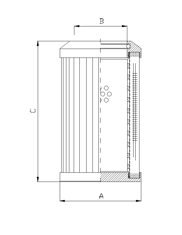 DMD243F10B Filter element for pressure filter