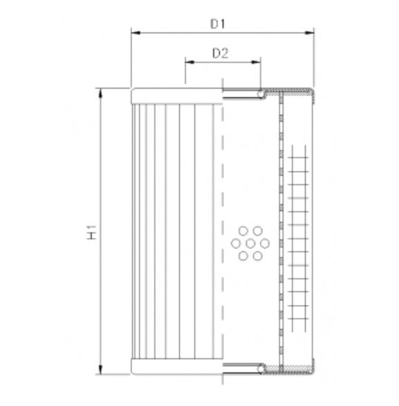 DMD362B40B hydraulic filter element