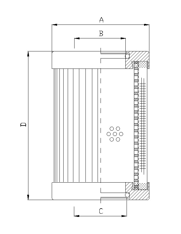 DMD362W25B Filter element for pressure filter