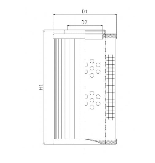 DVD20005B60V hydraulic filter element