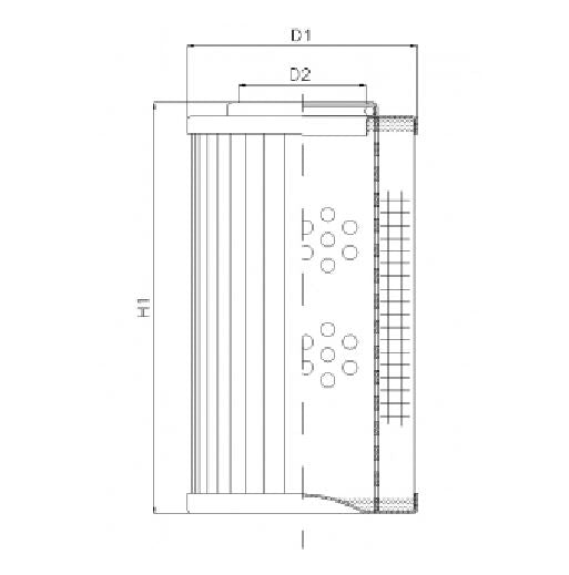 DVD20005E10V hydraulic filter element