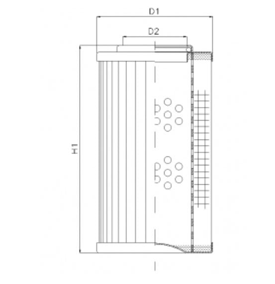 DVD20013B80B hydraulic filter element