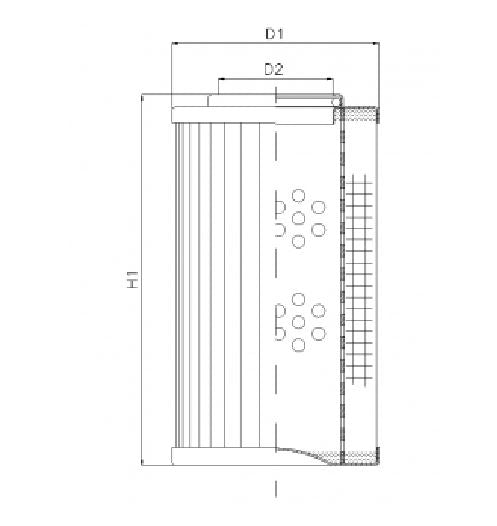 DVD20013E05V hydraulic filter element