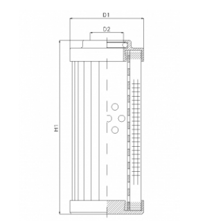 DVD20013F20B hydraulic filter element