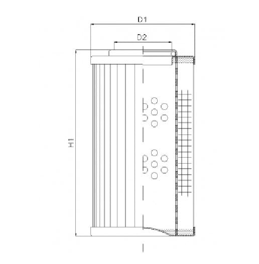 DVD20045B100V hydraulic filter element