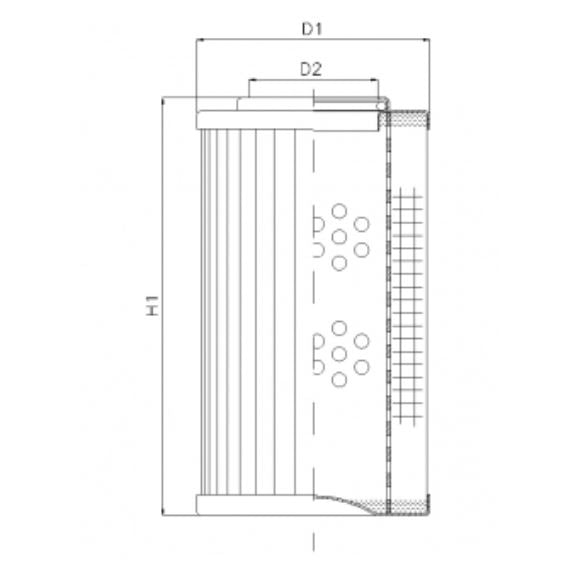DVD210A05B filter element for pressure filter