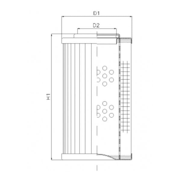 DVD218A10B filter element for pressure filter