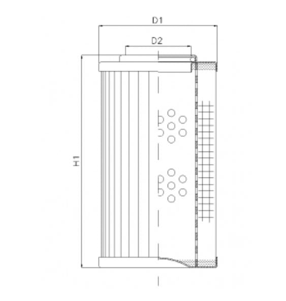 DVD2360A05B filter element for pressure filter