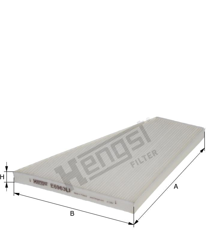 E6963LI cabin air filter element