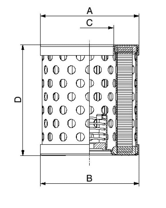 FO-0396 hydraulic filter element