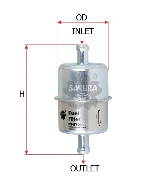 FS-5701 fuel filter in-line
