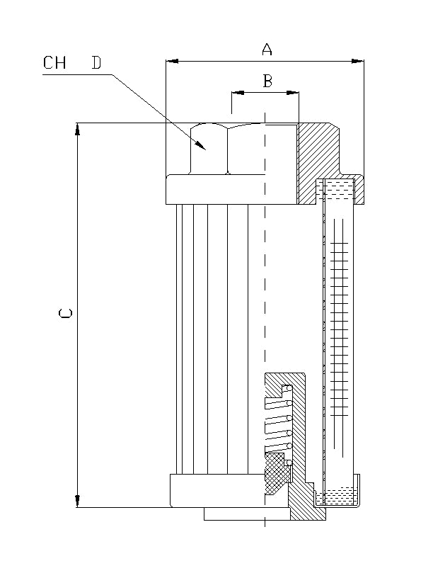 FS134B8T250B Suction strainer