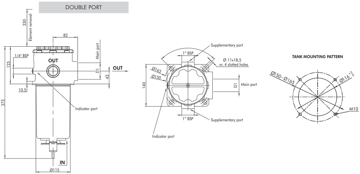 FS741C10BC600P00 Suction filter FS-7