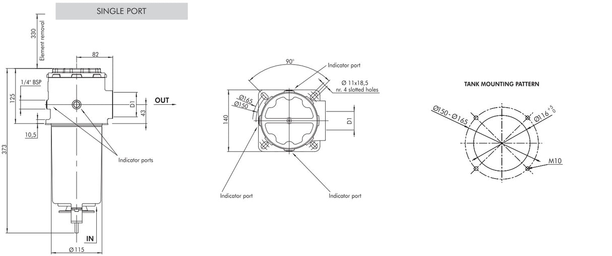 FS741T60F7U0BMPS6 Suction filter FS-7