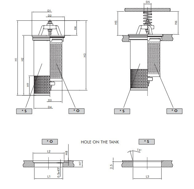 FVR732000BBM hydraulic filter housing