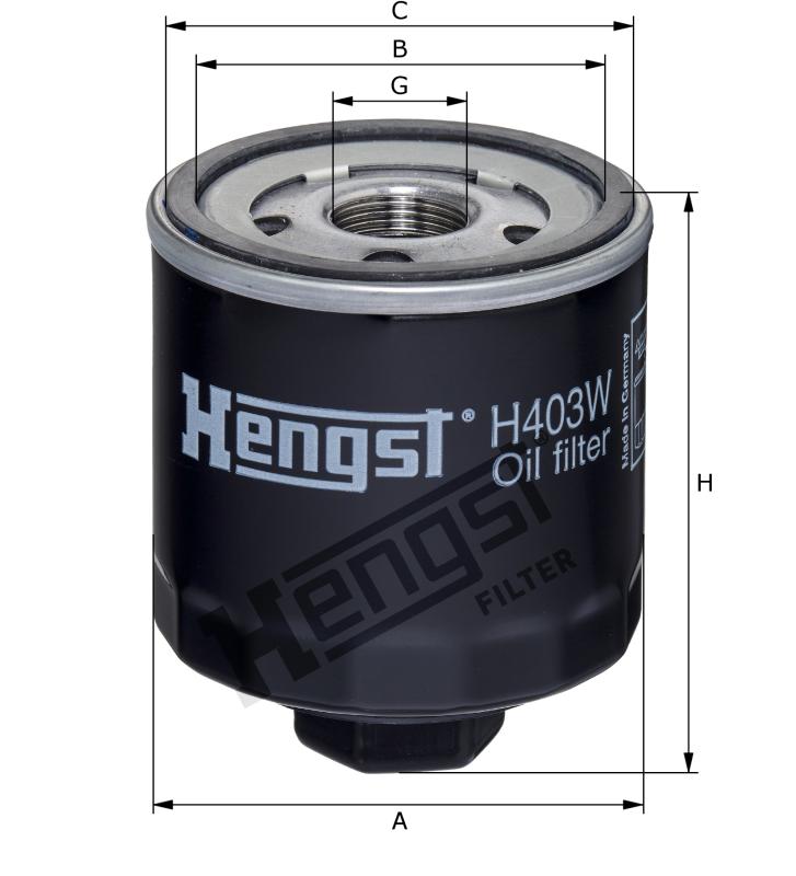 H403W oil filter spin-on