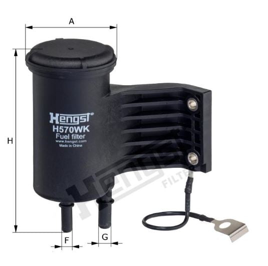 H570WK fuel filter in-line