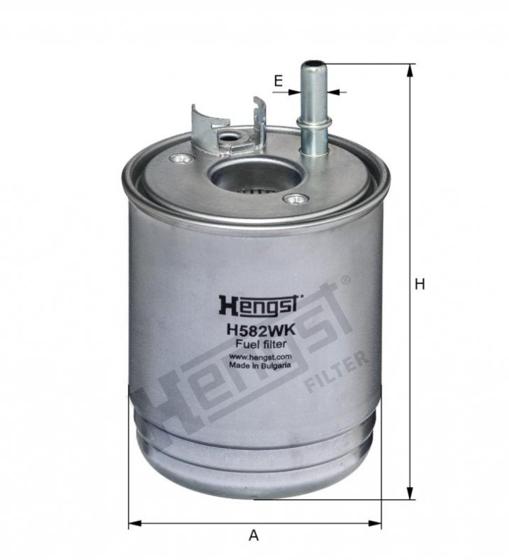 H582WK fuel filter in-line