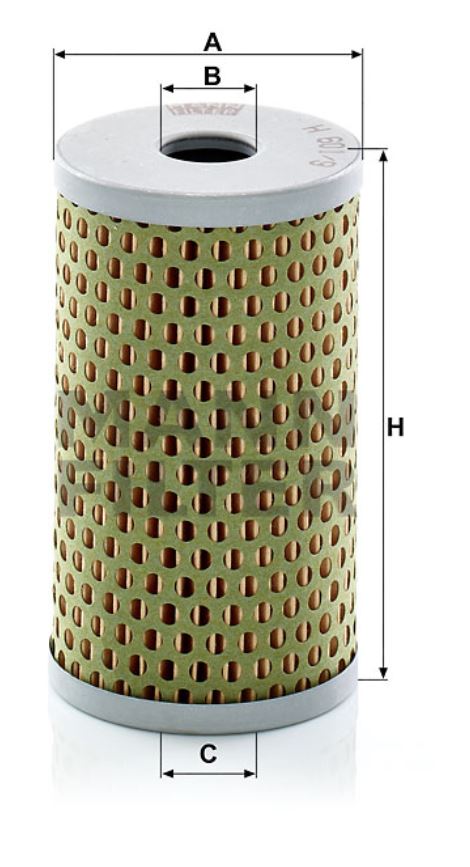 H 601/9 oil filter element