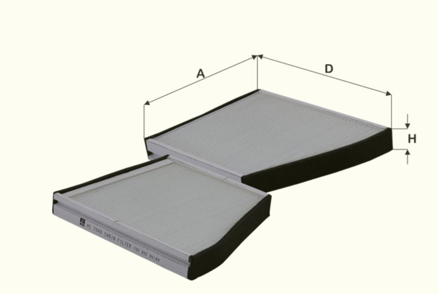 HC7048 cabin air filter element