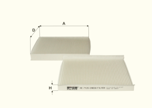 HC7125 cabin air filter element