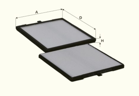 HC7150 cabin air filter element