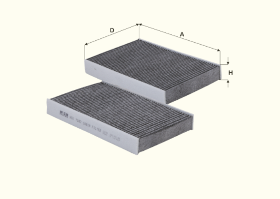 HCK7182 cabin air filter element