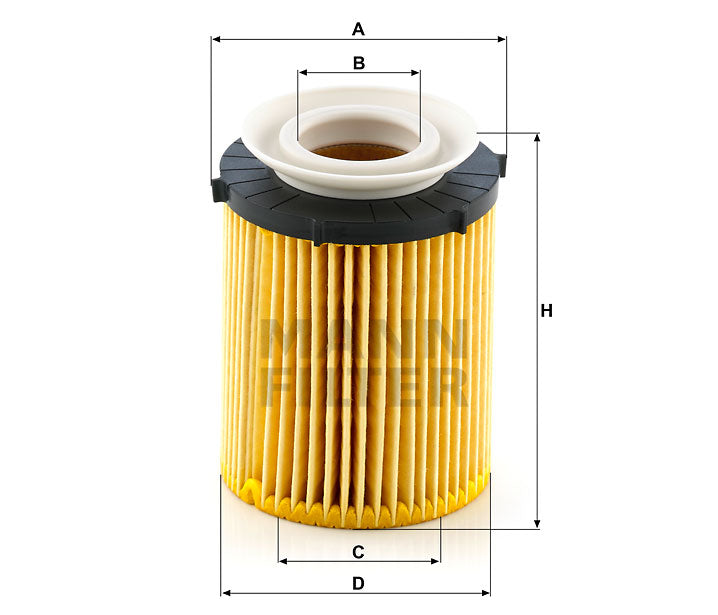 HU 711/6 z oil filter element (metal-free)