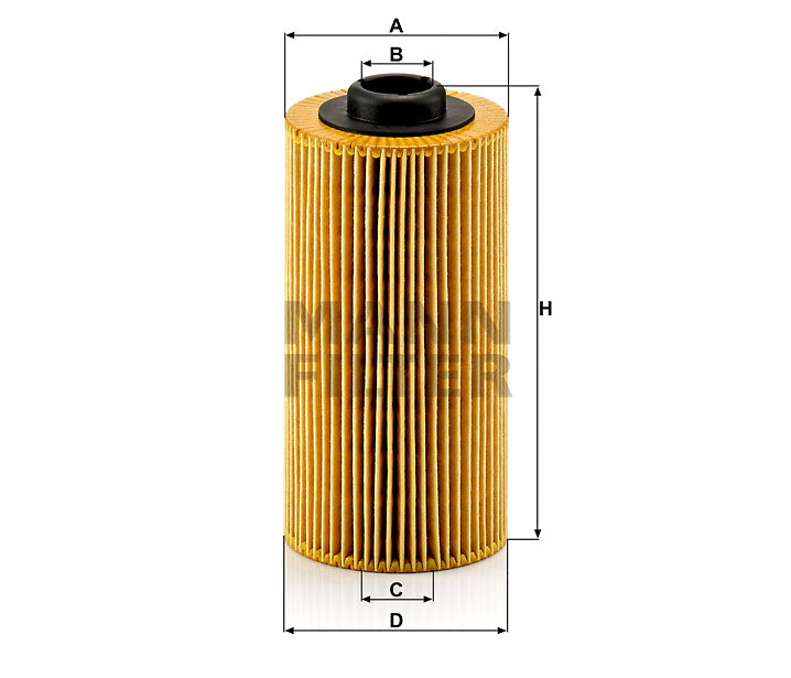 HU 938/4 x oil filter element (metal-free)