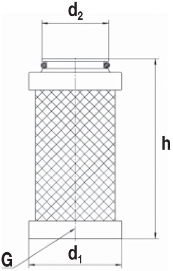 LD 4001/3 air filter element (activated carbon)