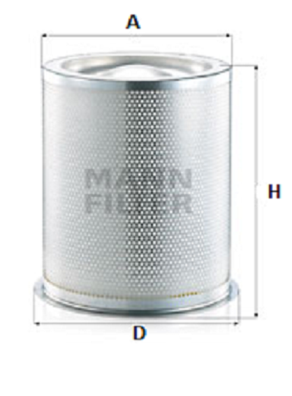LE 12 001 x air/oil separator element (incl. gasket)