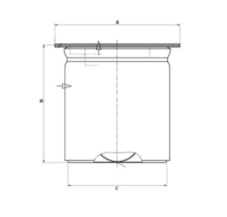 LE 65 004 air/oil separator element (incl. gasket)