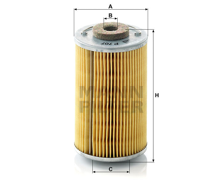 P 707 x fuel filter element