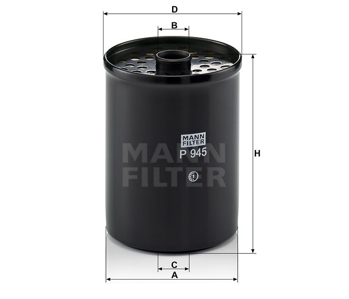 P 945 x fuel filter element