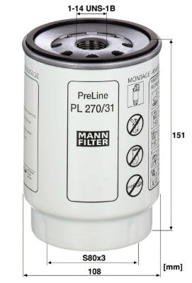 PL 270/31 z fuel filter in-line