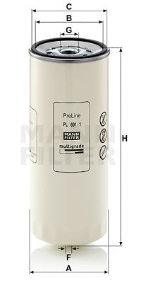 PL 601/1 x fuel filter spin-on (prefilter)