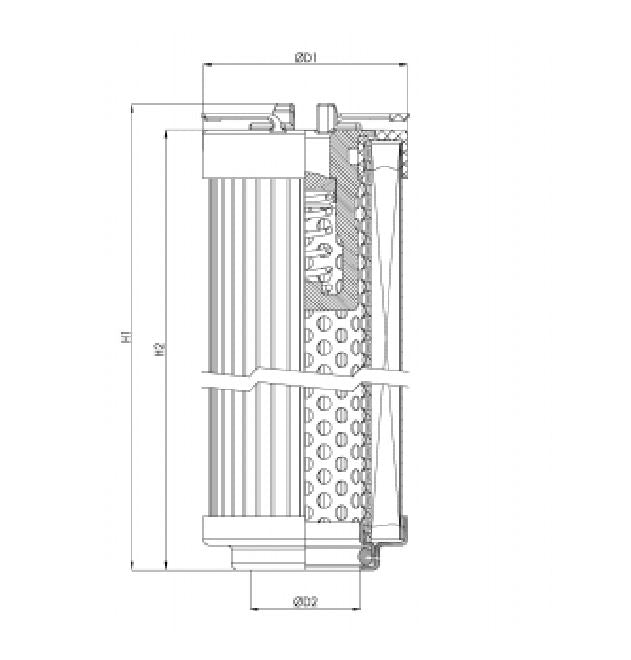 R102C10B hydraulic filter element