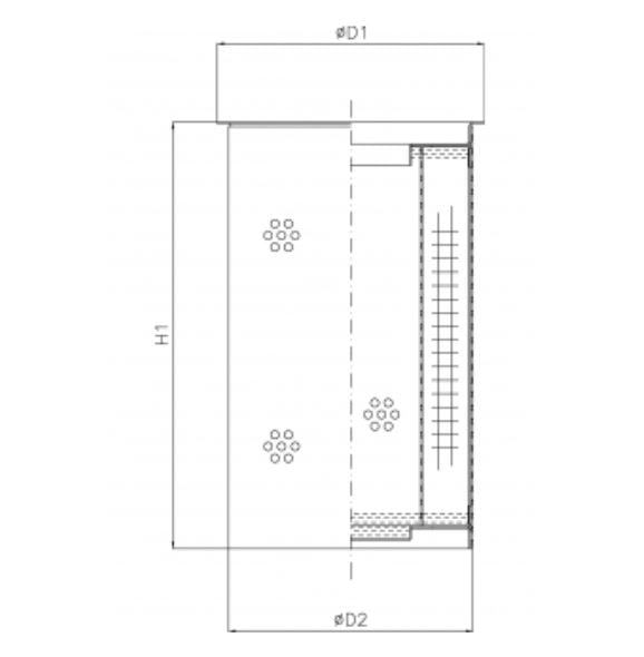 R104C10B hydraulic filter element