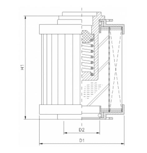 R110G10C hydraulic filter element