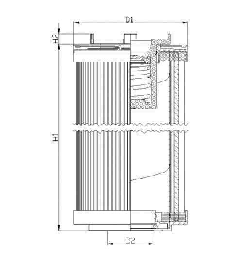 R143G10C hydraulic filter element