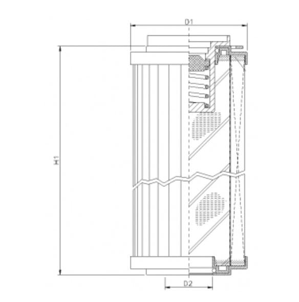 R145T125B hydraulic filter element