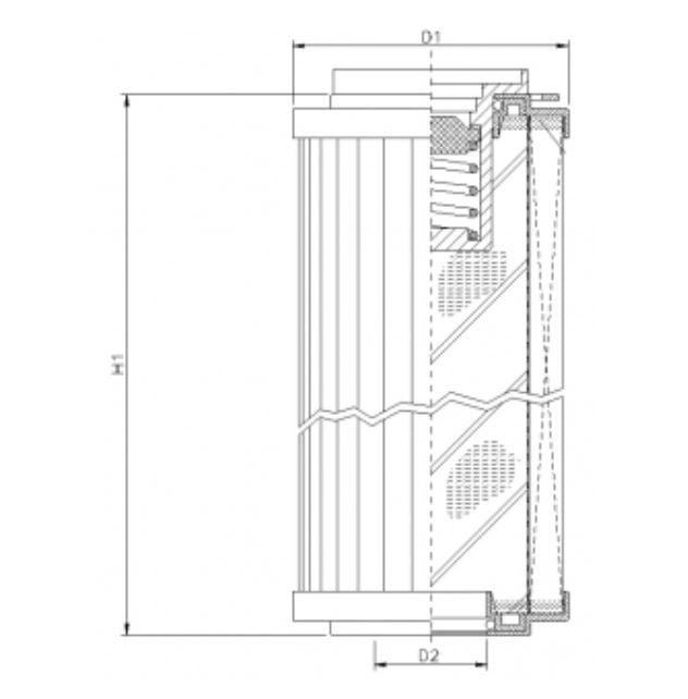 R152C10B hydraulic filter element
