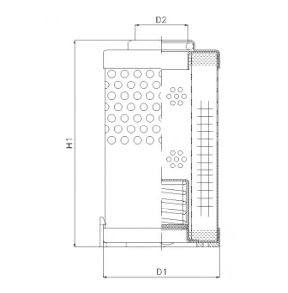 R610C10 hydraulic filter element