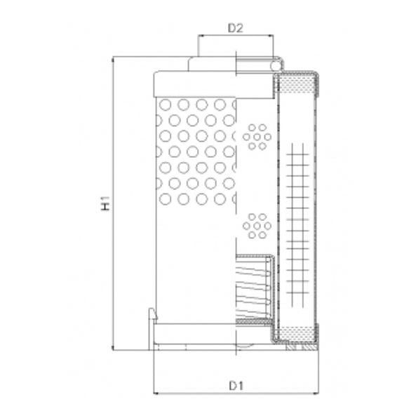 R610C25 hydraulic filter element