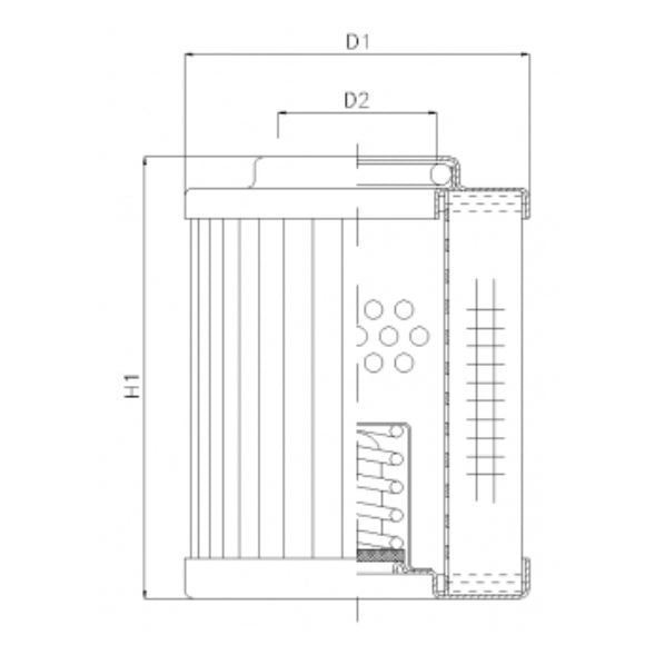 R611T60 hydraulic filter element